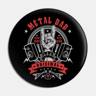 Metal Dad Pin