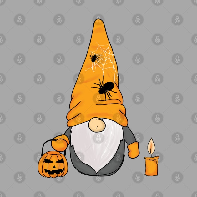 Halloween cute gnome by Peach Lily Rainbow