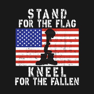 Veterans day Graphic Kneel for the Fallen T-Shirt