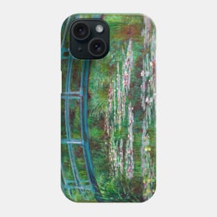 High Resolution Monet - The Japanese Footbridge Phone Case