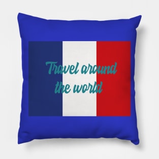 Travel Around the World - France Pillow