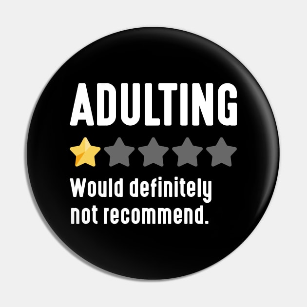 Adulting Pin by LuckyFoxDesigns