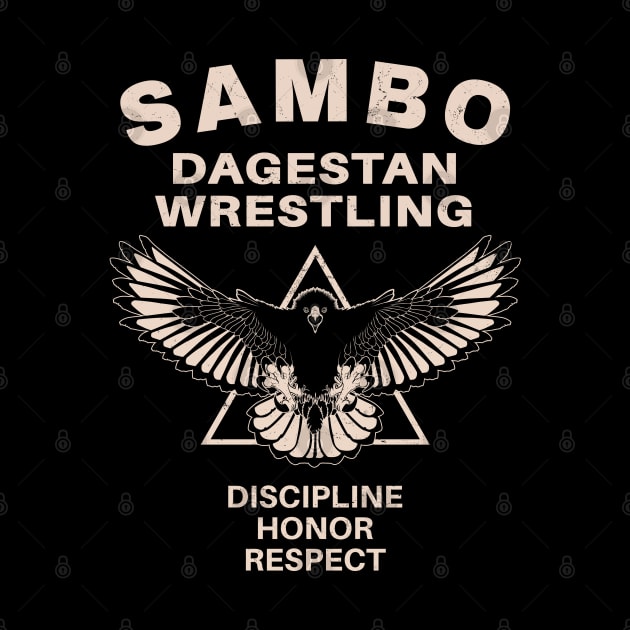 Sambo Dagestan Eagle by NicGrayTees