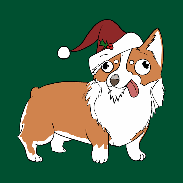 Christmas Corgi by Fool King Media