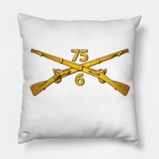 6th Bn - 75th Infantry Regiment (Ranger) Branch wo Txt Pillow