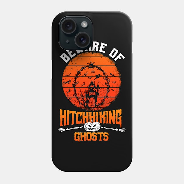 Hitchhicking Ghosts Phone Case by Cooldruck