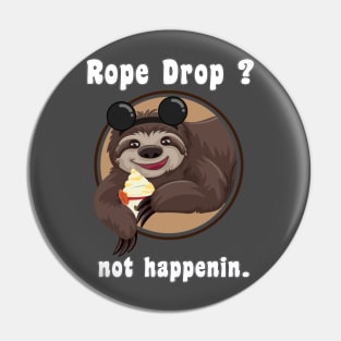 Sloth Doesn't Rope Drop Pin