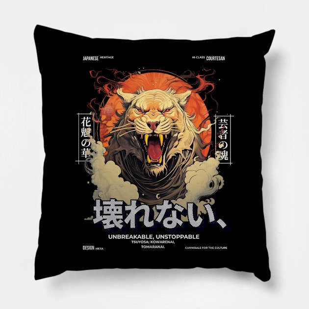 Tiger Modern Quality Pillow by MikeyMeta