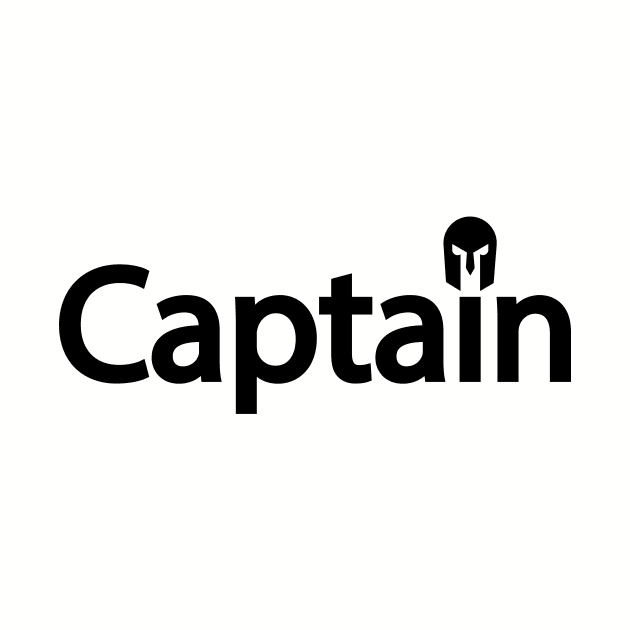 Captain being a captain typographic logo by CRE4T1V1TY