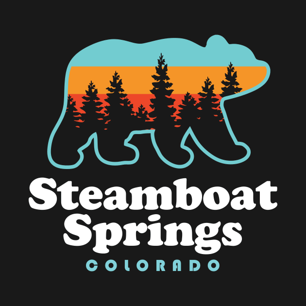 Steamboat Springs Colorado Bear Mountain Skiing by PodDesignShop