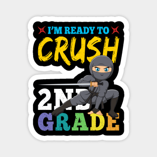 Ninja 2nd Grade Rocks Gift First Day of School Magnet