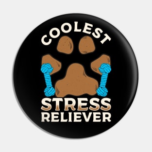 Dog Lover Coolest Stress Reliever Playing With Dog Pin