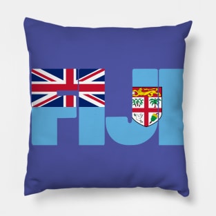 Fiji flag stencil Pillow