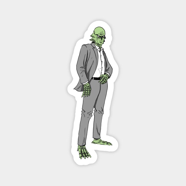 Creature in a suit Magnet by ctupa