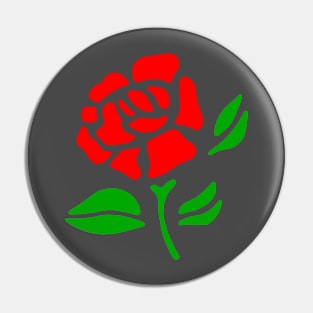 Red Rose Pin