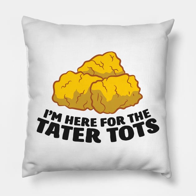 I Just Really Like Tater Tots Funny Potato Pillow by EQDesigns