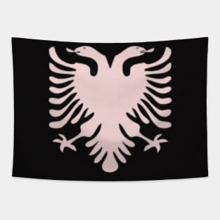 ALBANIAN FLAG /PALE PINK Tapestry