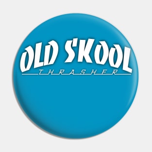 Old School Skateboarder Pin