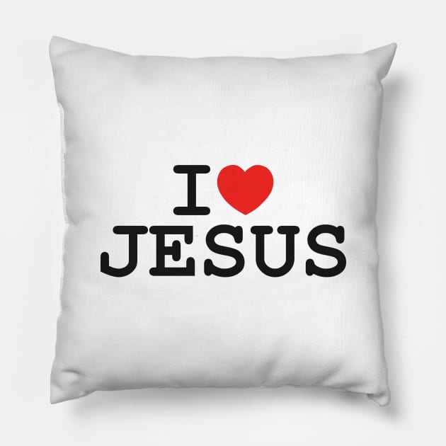 I heart JESUS Pillow by timlewis