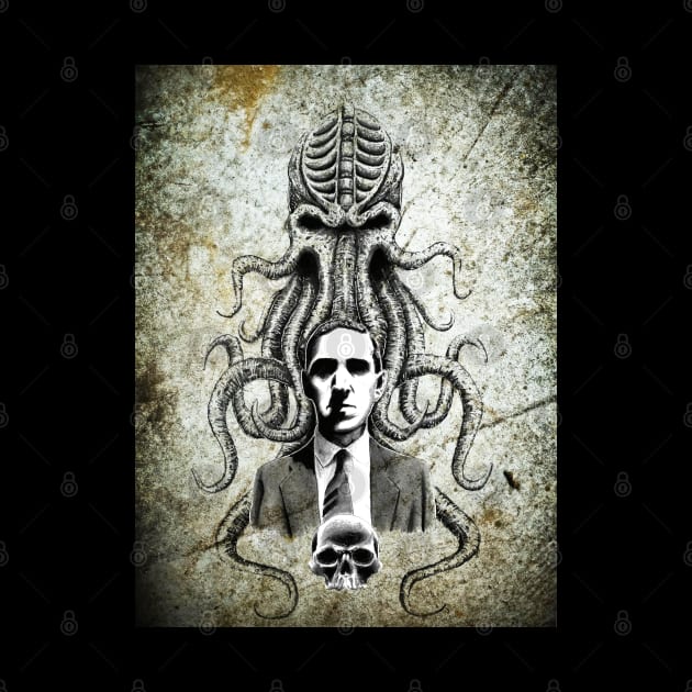 HP Lovecraft Grunge Style 1 by Groom Lake Studios