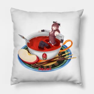 Kyoko in a Teacup Pillow