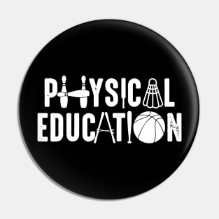 Physical Education Teacher Favorite Basketball Teaching Pin