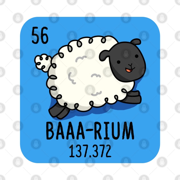 Baaarium Cute Sheep Chemistry Pun by punnybone