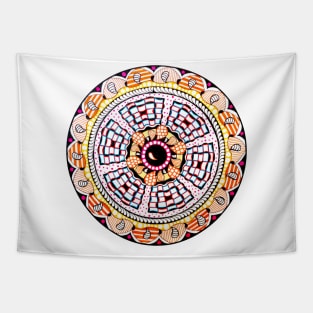 Handmade Colorul mandala drawing art Tapestry