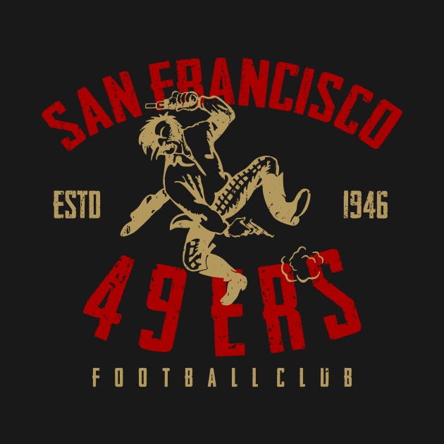 san francisco 49ers vintage by rajem