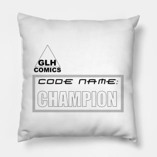 Code Name: Champion logo Pillow