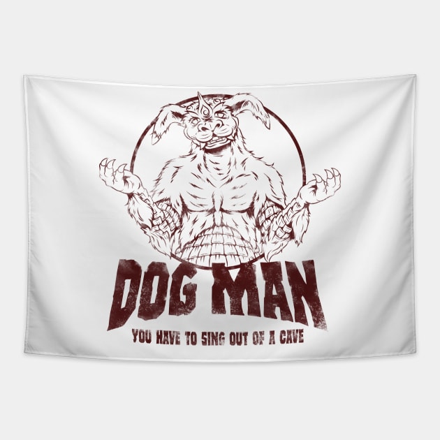 Dog Man Tapestry by Gridcurrent