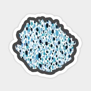 Speckled Lightheart Texture Blue Magnet