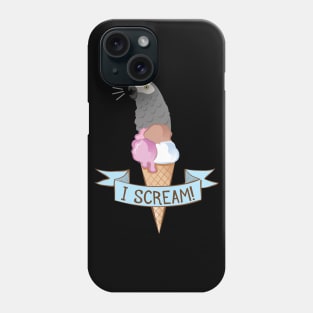 Congo African Grey Ice Cream Parrot Phone Case