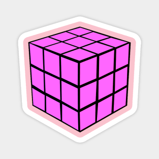 Pink Cube Magnet