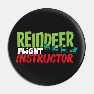 Reindeer Flight Instructor Shirt Pin