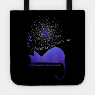 Alzheimer Awareness Spread The Hope Find A Cure Gift Tote