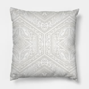 Gray Hexagon Geometry Pillow