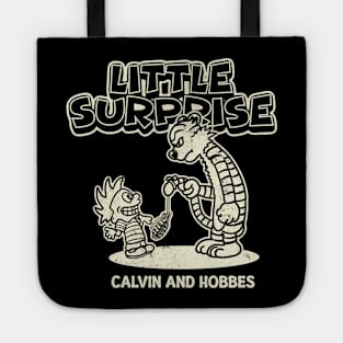 Drawing retro Vintage 80s and 90s Calvin Pranks Hobbes Tote