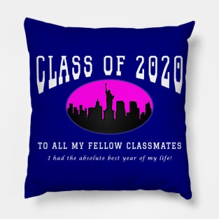 Class of 2020 - Blue, Pink and White Colors Pillow