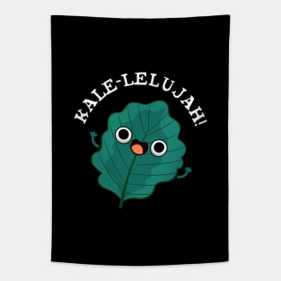 Kale-lelujah Cute Veggie Kale Pun Tapestry