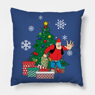 Desperate Dan Around The Christmas Tree Pillow