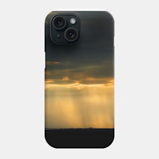 Shafts of lights over The Wash - Norfolk, UK Phone Case