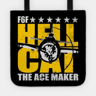 F6F Hellcat - The Ace Maker (distressed) Tote