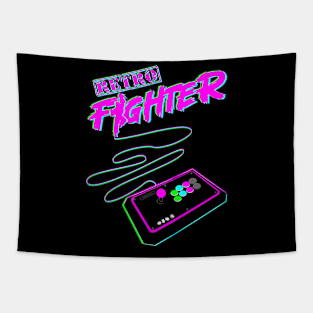 RETRO FIGHTER-PINK Tapestry