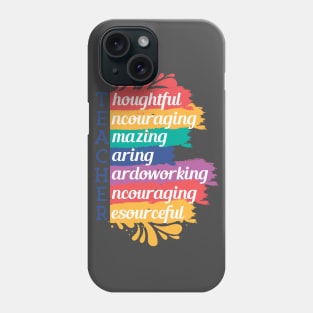 Teacher Watercolor Meaning Phone Case