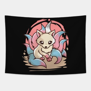 Transgender Cute Kitsune Tapestry