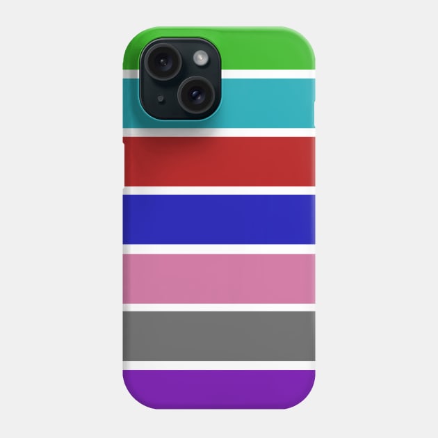 Colorful Fandom Stripes Color Phone Case by aybe7elf