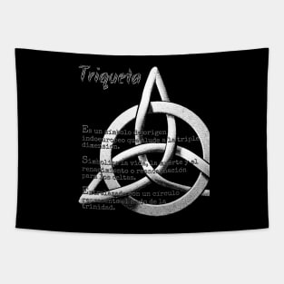 Triquetra with meaning (in spanish) Tapestry