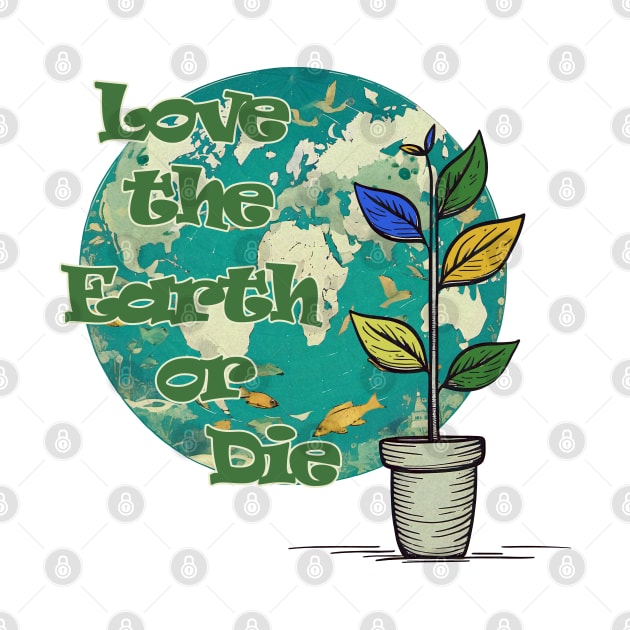 Love The Earth or Die - Earth Day Protection by Angelic Gangster