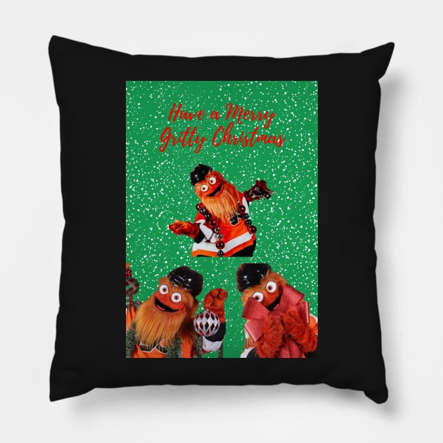 have a merry gritty christmas! Pillow by cartershart